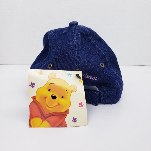 Disney Winnie the Pooh Varsity Denim Strap Back Baseball Cap - Picture 4 of 7